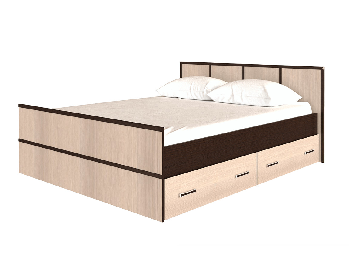 Кровать САКУРА 1.4м с проложками ДСП