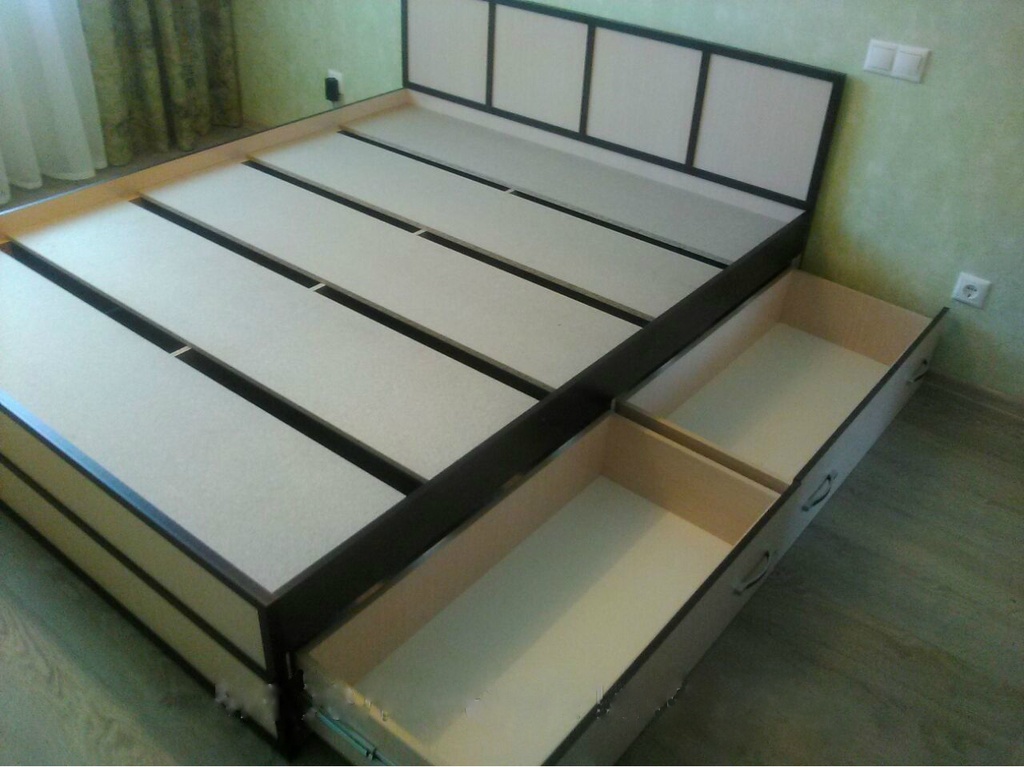 Кровать САКУРА 1.6м с проложками ДСП